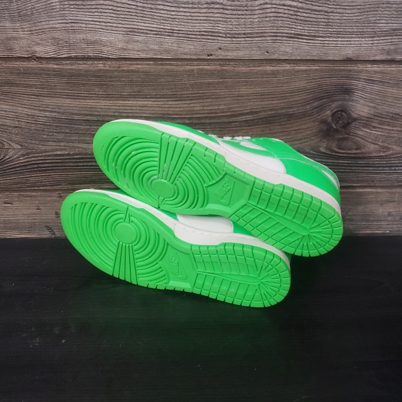 New Nike Dunk Low Neon Green Sneakers Womens Size 6.5 Streetwear Casual Everyday - Picture 6 of 8